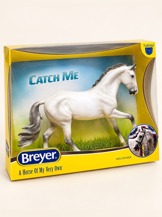 Breyer Other - NWT Breyer Traditional #1806 CATCH ME Canter Warmblood Light Grey Dots
